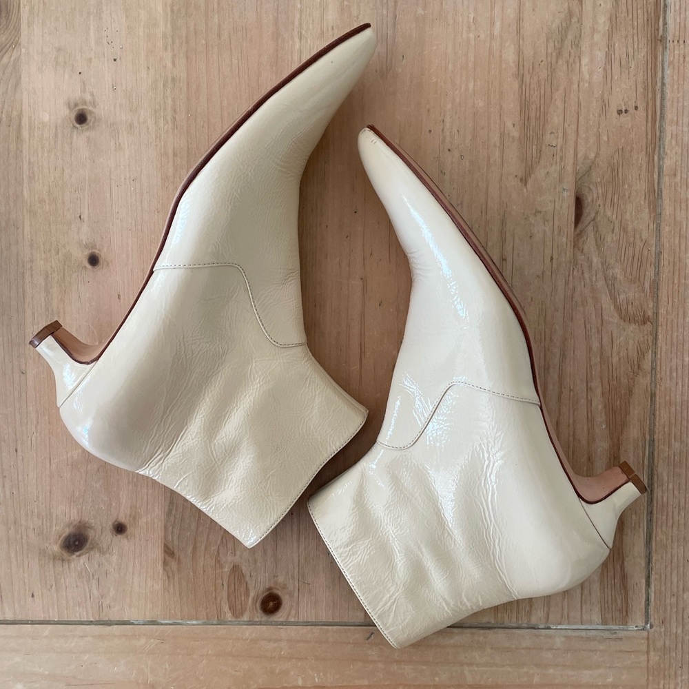 Rachel Comey Pimm Bootie Cream Crinkle Real Leather - Picture 5 of 8
